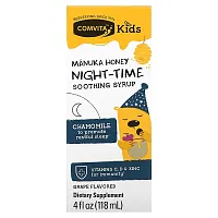 Comvita, Kids, Manuka Honey Night-Time Soothing Syrup, Grape, 4 fl oz (118 ml)