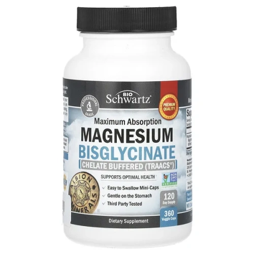 BioSchwartz, Maximum Absorption Magnesium Bisglycinate, 360 Veggie Caps