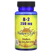 Nature&#x27;s Life, B-2 Riboflavin, 250 mg, 100 Tablets