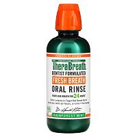 TheraBreath, Fresh Breath, Oral Rinse, Rainforest Mint, 16 fl oz (473 ml)