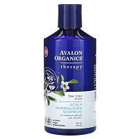 Avalon Organics, шампунь для нормализации состояния кожи головы, чайное дерево и мята, 414 мл (14 жидк. унций)