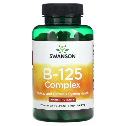 Swanson, B-125 Complex, Higher Potency, 100 Tablets