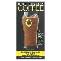 Chike Nutrition, High Protein Iced Coffee, Chocolate Caramel, 12 Packets, 1.09 oz (31 g) Each