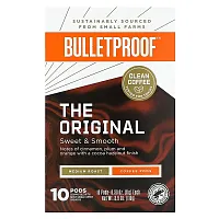 BulletProof, The Original Coffee Pods, Medium Roast, 10 Pods, 0.39 oz (11 g) Each