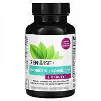 Zenwise Health, Probiotic + Kombucha + Beauty, 60 Vegetable Capsules