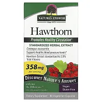 Nature&#x27;s Answer, Hawthorn, 358 mg, 60 Vegetarian Capsules