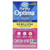 Nature&#x27;s Way, Fortify Optima, Women&#x27;s Probiotic + Prebiotics, Advanced Care, 90 Billion, 30 Delayed-Release Capsules