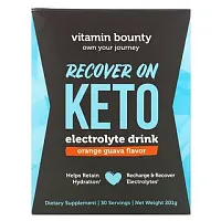 Vitamin Bounty, Recover On Keto, Electrolyte Drink, Orange Guava, 201 g