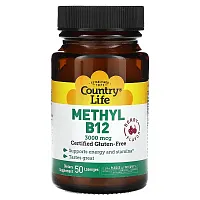 Country Life, Methyl B12, Berry, 3,000 mcg, 50 Lozenges