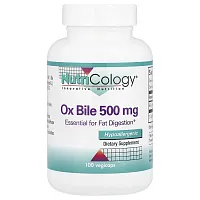 Nutricology, Ox Bile, 500 mg, 100 Vegicaps