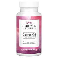 Heritage Store, Castor Oil, 60 Vegetarian Capsules