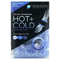 TheraPearl, Color Changing Hot + Cold Reusable Pack, Ankle/Wrist Wrap with Strap, 1 Wrap