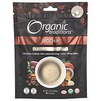 Organic Traditions, 5 Mushroom Coffee Blend, Mocha, 3.5 oz (100 g)