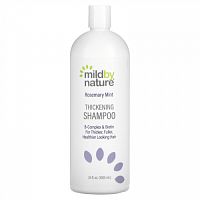 Mild By Nature, Thickening Shampoo, B-Complex & Biotin, Rosemary Mint, 34 fl oz (1005 ml)