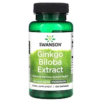 Swanson, Ginkgo Biloba Extract, 60 mg, 120 Capsules