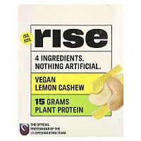 Rise Bar, Protein Bar, Lemon Cashew, 12 Bars, 2.1 oz (60 g) Each