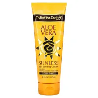 Fruit of the Earth, Aloe Vera Sunless Self Tanning Cream, Deep Dark, 8 fl oz (237 ml)