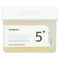 Numbuzin, No.5 Vitamin-Niacinamide Concentrated Pad , 70 Pads, 6.08 fl oz (180 ml)