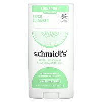 Schmidt's, Натуральный дезодорант, свежий огурец, 75 г (2,65 унции)