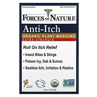 Forces of Nature, Anti-Itch Roll-On, Organic Plant Medicine, Extra Strength, 0.14 fl oz (4 ml)