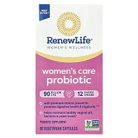 Renew Life, Women&#x27;s Wellness, Women&#x27;s Care Probiotic, 90 Billion CFU, 60 Vegetarian Capsules