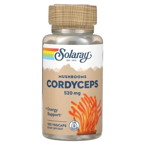 Solaray, Cordyceps Mushrooms, 520 mg, 100 VegCaps