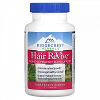 RidgeCrest Herbals, Hair ReVive, 120 капсул