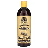 Okay Pure Naturals, Shampoo, Conditioner &amp; Treatment, 3-in-1 Hair &amp; Beard, For Men, 16 oz (473 ml)