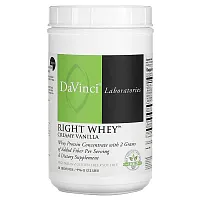 DaVinci Laboratories of Vermont, Right Whey, Creamy Vanilla, 2.2 lbs (996 g)