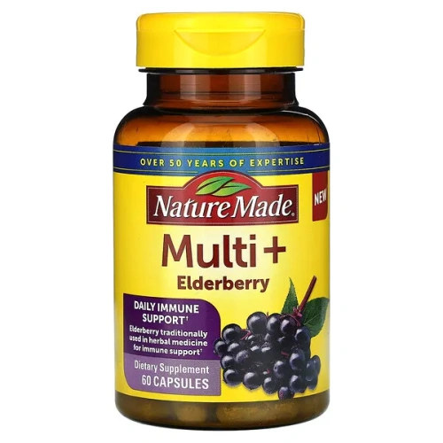 Nature Made, Multi + Elderberry, 60 Capsules