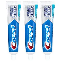 Crest, Baking Soda &amp; Peroxide Whitening Fluoride Toothpaste, Fresh Mint, 3 Pack, 5.7 oz (161 g) Each