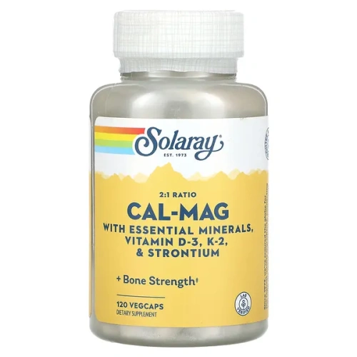 Solaray, 2:1 Ratio Cal-Mag, 120 VegCaps