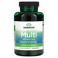 Swanson, Multi Without Iron, 120 Softgels