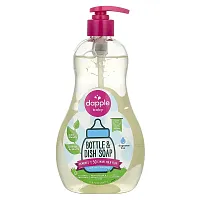 Dapple Baby, Bottle &amp; Dish Soap, Fragrance Free, 16.9 fl oz (500 ml)