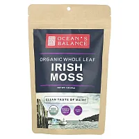 Ocean&#x27;s Balance, Organic Whole Leaf Irish Moss, 1 oz (28 g)