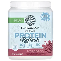 Sunwarrior, Clear Protein Refresh, Raspberry, 14.8 oz (420 g)