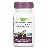 Nature's Way, Premium Extract, Olive Leaf, 250 mg, 60 Vegan Capsules