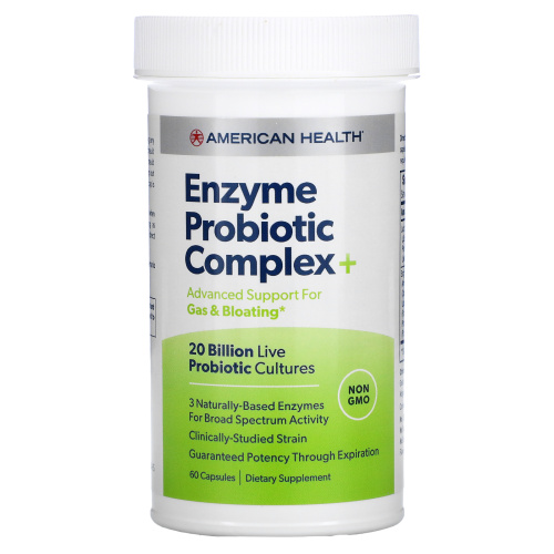 American Health, Enzyme Probiotic Complex +, 20 млрд КОЕ, 60 капсул фото 3