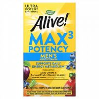 Nature's Way, Alive! Max3 Potency, мультивитамины для мужчин, 90 таблеток