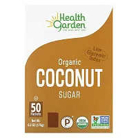 Health Garden, Organic Coconut Sugar, 50 Packets, 3.5 g Each