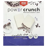 BNRG, Power Crunch Protein Energy Bar, Chocolate Chip Cheesecake, 12 Bars, 1.4 oz (40 g)