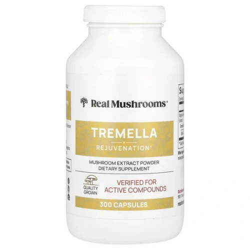 Real Mushrooms, Tremella, Mushroom Extract Powder, 300 Capsules