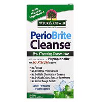 Nature's Answer, PerioBrite® Cleanse, водный концентрат для чистки зубной нити, прохладная мята, 120 мл (4 жидк. Унции)