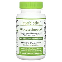 Hyperbiotics, Glucose Support, with Banaba Extract and Vitamin D3, 5 Billion CFU, 60 Patented, Time-Release Tablets