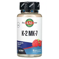 KAL, K-2 MK-7, Raspberry, 60 Micro Tablets