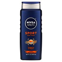 Nivea, Men, Sport Body Wash, Tangerine & Pepper, 16.9 fl oz (500 ml)