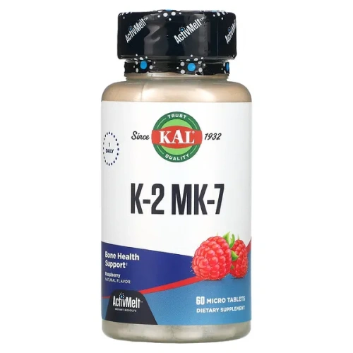 KAL, K-2 MK-7, Raspberry, 60 Micro Tablets