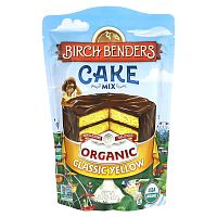 Birch Benders, Cake Mix, органический классический желтый, 432 г (15,2 унции)