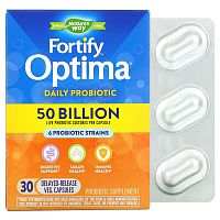 Nature&#x27;s Way, Fortify Optima Daily Probiotic , 50 Billion, 30 Delayed-Release Vegetarian Capsules