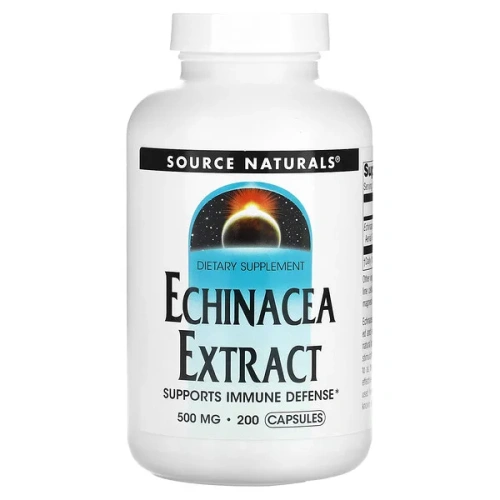 Source Naturals, Echinacea Extract, 500 mg, 200 Capsules